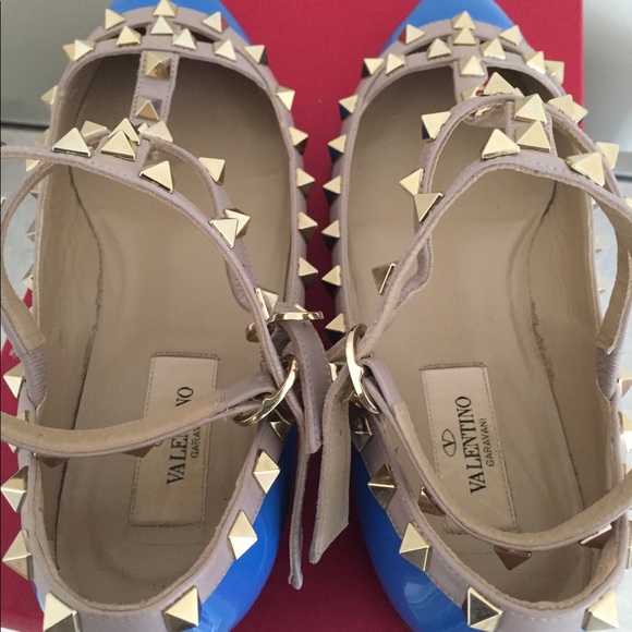 Valentino Caged Rockstud Flats (Patent Leather) - Picture 2 of 7